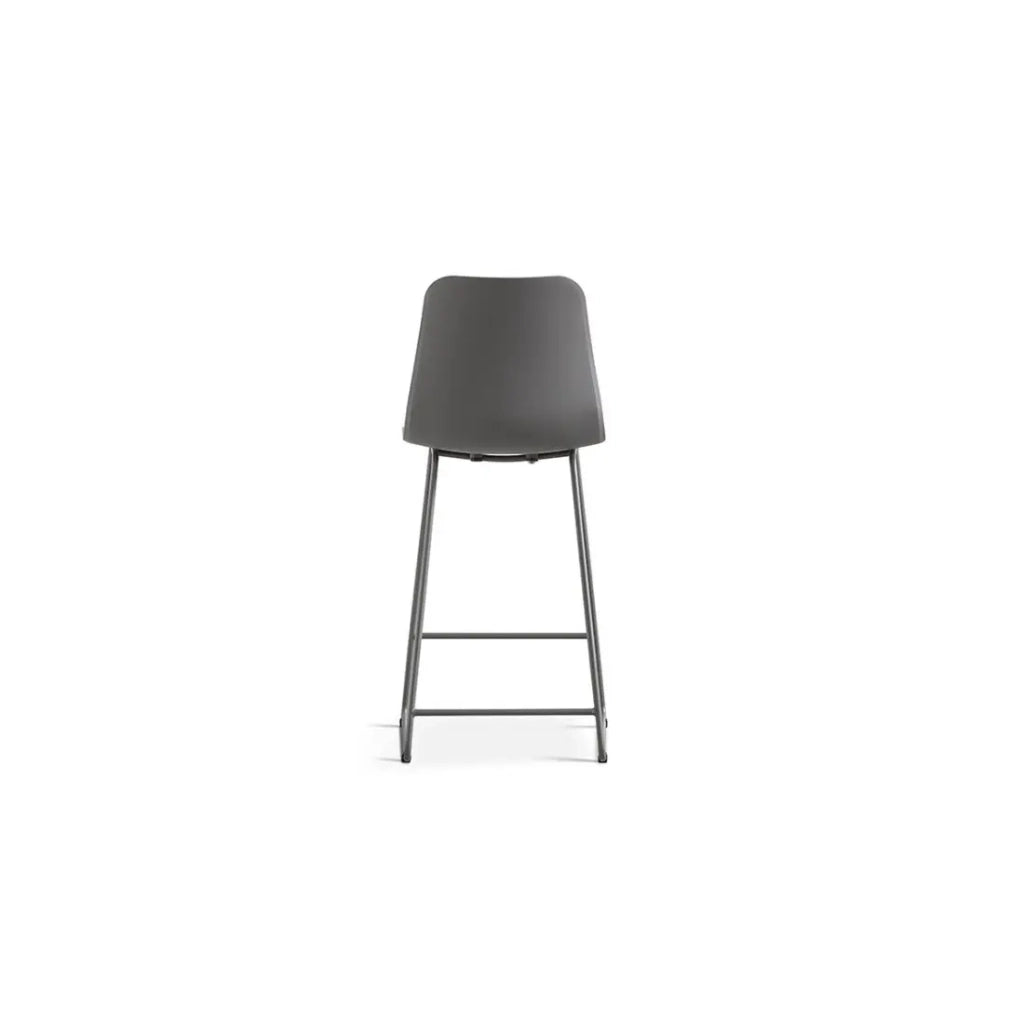 Sedia da bancone MARIO – PP grigio – Design moderno H100,5 cm