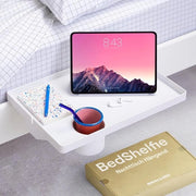 Nachtkastello per letto e letto a castello, accessori per dormitorio universitario, nachtkastello galleggiante con clip per organizzare la cassetta - 2,5" contenitore per bicchieri, bianco