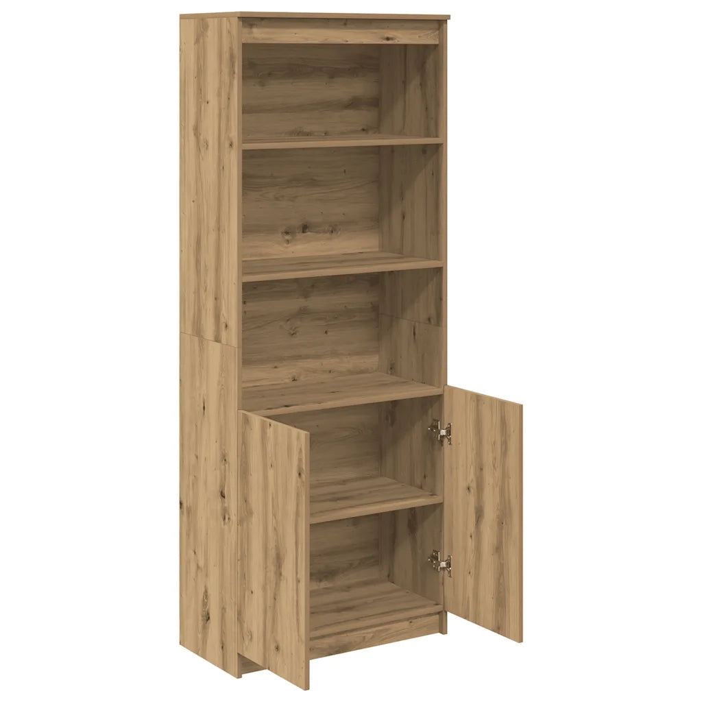 Credenza Rovere Artigianale 70x35x180 cm in Legno Multistrato