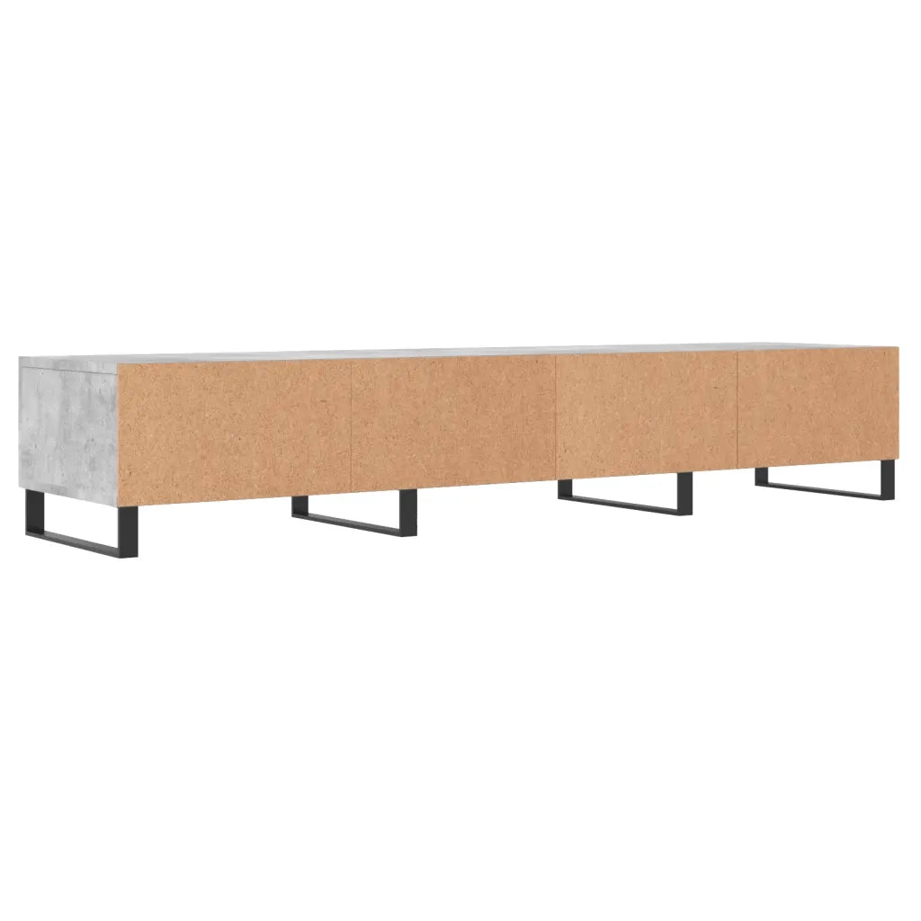 Mobile Porta TV Grigio Cemento 150x36x30 cm Legno Multistrato 829176