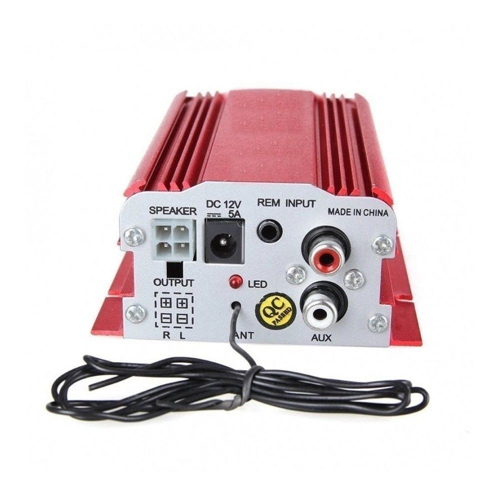 Trade Shop - Amplificatore Audio 12v Usb Mp3 Casa Auto 2 Canali Stereo 500w Telecomando Ma700 -