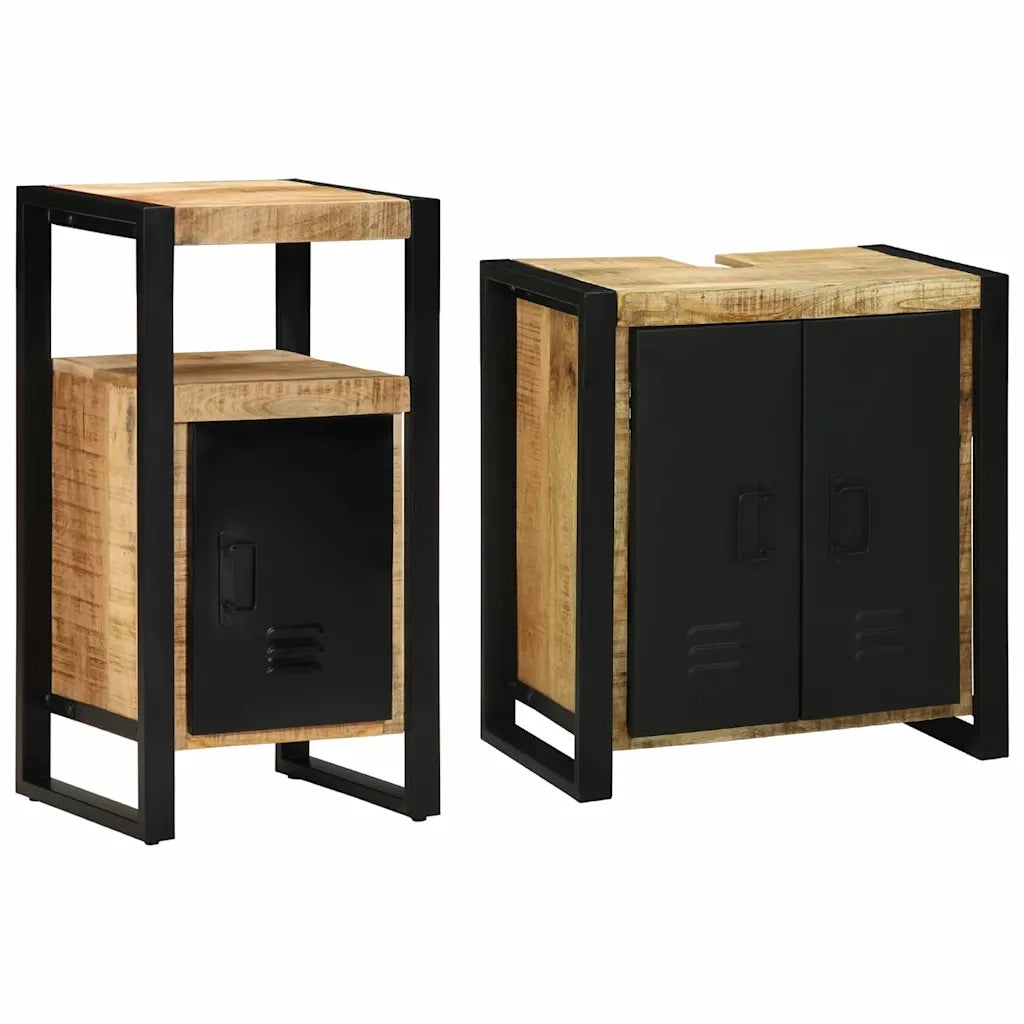 Set di mobili per il bagno 2 pcs Legno di mango massello 3305600