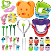 32 forme cute Taglieri alimentari per bambini - Taglieri in acciaio inossidabile per biscotti - Taglieri frutta per pasti per bambini