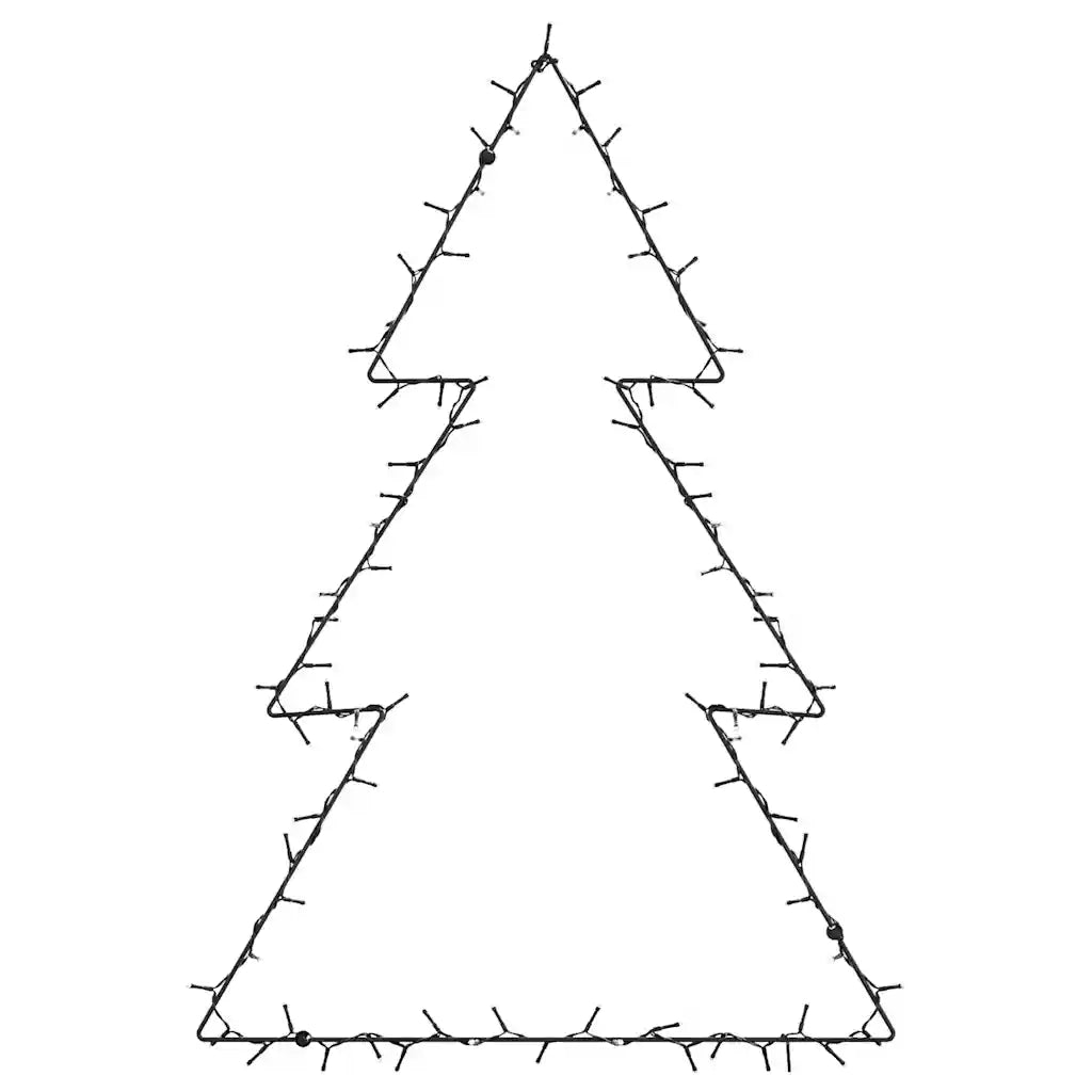 Luci di Natale Albero di Natale Silhouette 115 LED Bianco Caldo CFW3419351