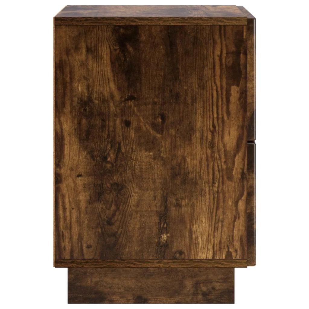 Armadio da Notte Rovere Fumo 33,5 x 34,5 x 50 cm 8011397