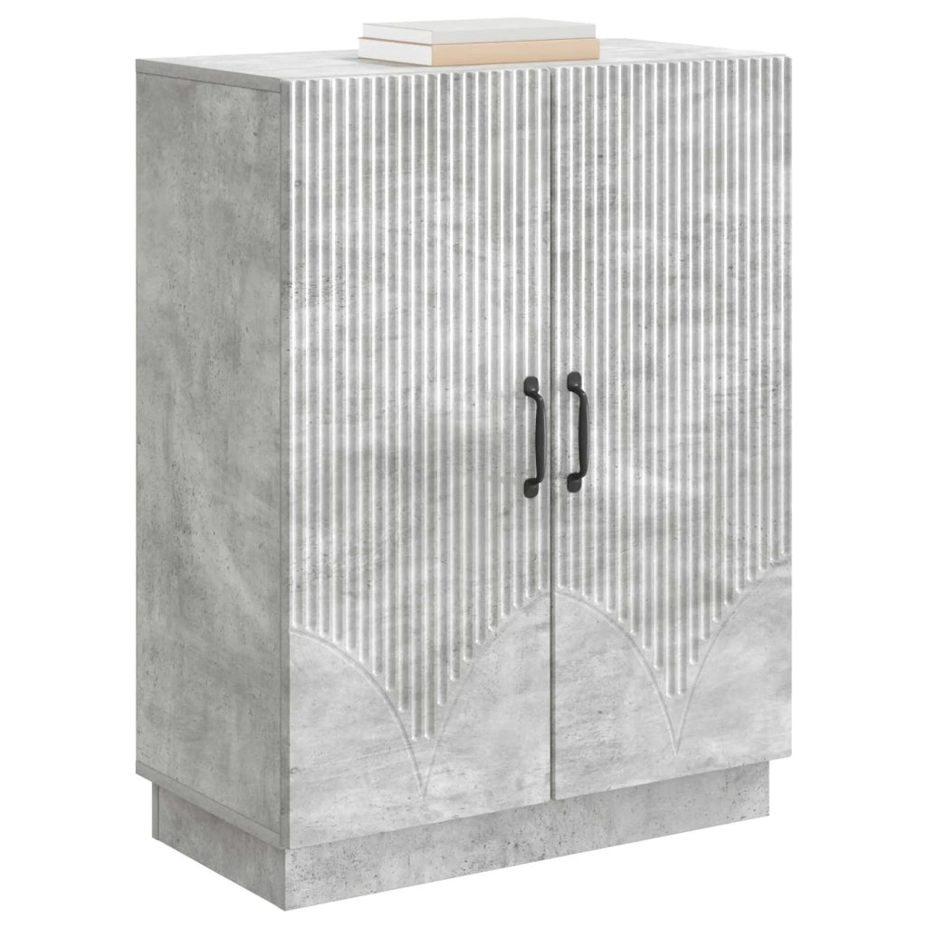 Credenza | Madia | Buffet da pranzo | Armadio da pranzo Grigio Cemento 66 x 34,5 x 87 cm Legno ingegnerizzato
