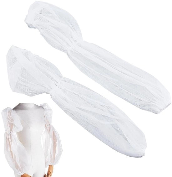 Accessori di Sposa - Mousseline Aflossevoli - Maniche di Organza - Maniche di Sposa - Accessori di Sposa - Design Elegante - Ideali per il Vestito da Sposa - Maniche di Sposa