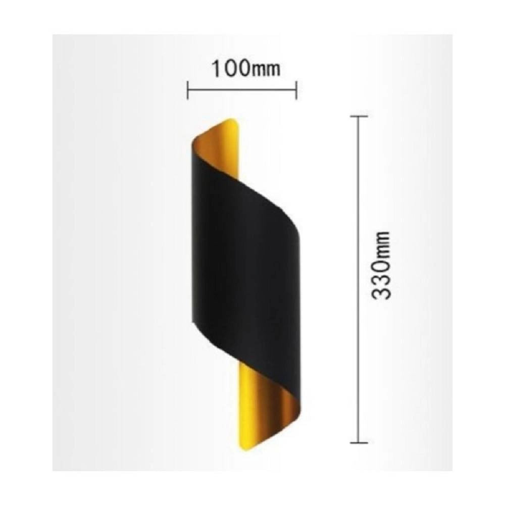 Trade Shop - Applique Da Parete Led Attacco G9 Doppia Luce Lampada Design Moderno Spirale E53 -