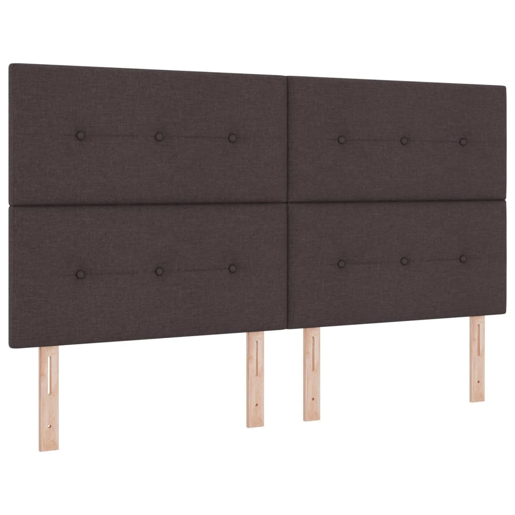 Letto box spring con materasso Marrone Scuro 180 x 200 cm 3453945
