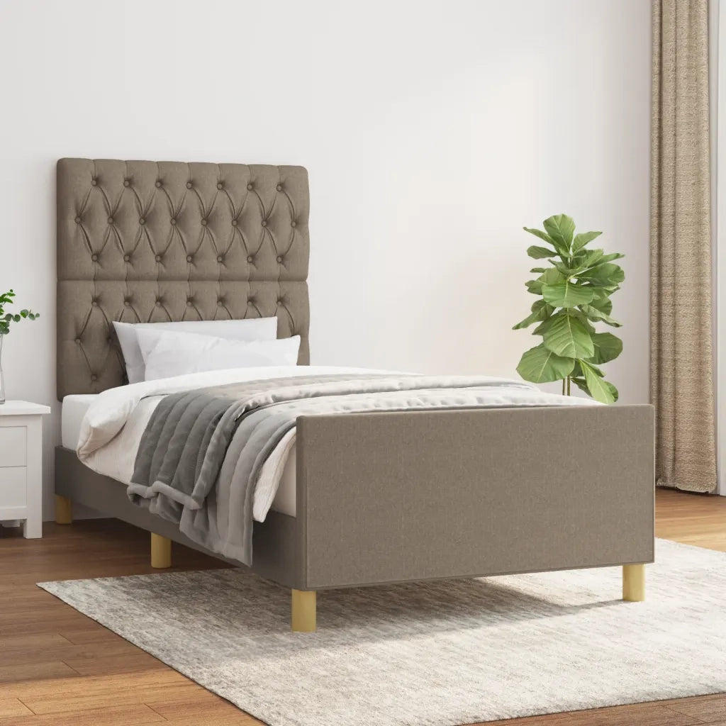 Giroletto senza Materasso Tortora 100x200 cm in Tessuto 3125280