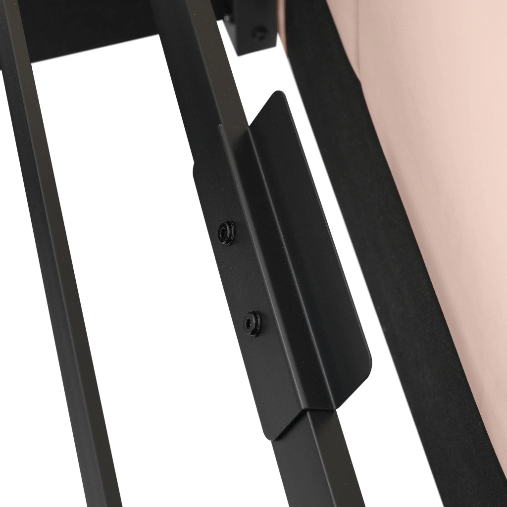 LETTO Divano letto L-forma 90x190 cm Velluto Rosa con contenitore