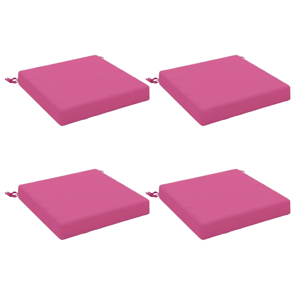 Cuscini per Sedia in 4 Pezzi SOEST 4 pz 100% Poliestere Rosa 944493