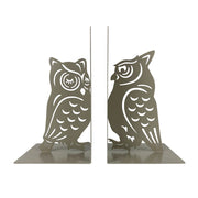 Set 2 Pezzi Fermalibri In Metallo Antigraffio Per Mensole Libreria Design Moderno Supporto Porta Libro Antiscivolo Mensola Decorazione Casa Ufficio Scrivania Cd Riviste Idea Regalo Organizzatore  - Gufetti