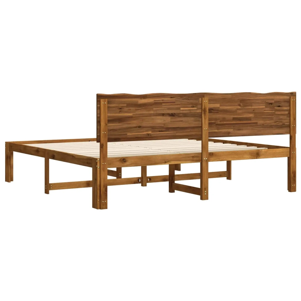 Letto matrimoniale con testiera ROSTOCK Naturale 180 x 200 cm 3405456