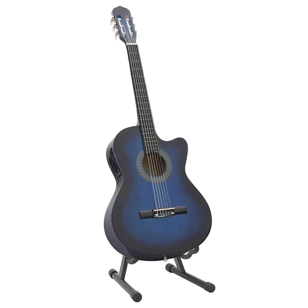Set Chitarra Western 12 pz con Equalizzatore e 6 Corde Blu CFW7781905