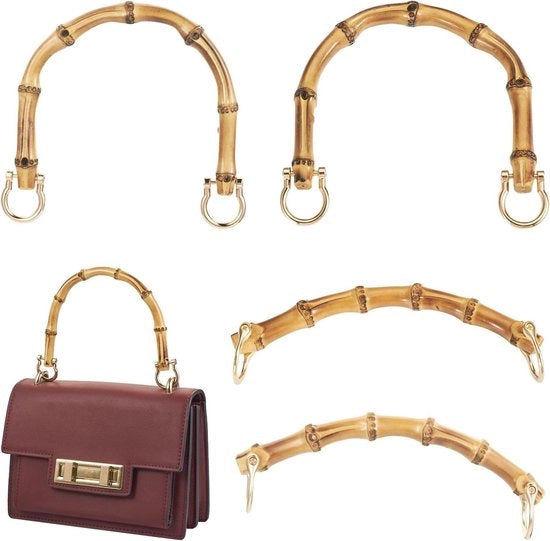 Accessori per Tas DIY con Maniglie a forma di V in PVC, 4 pezzi, con Spine, per sostituire hardware di taschini manufatti.