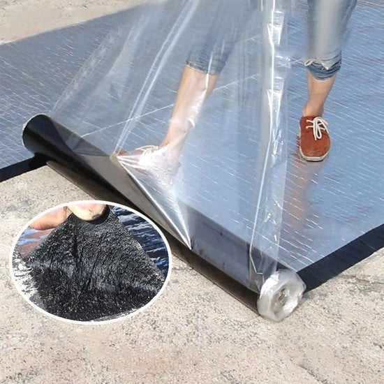 Telaio impermeabile in alluminio - Adesivo autoadesivo per fessure e crepe di copertura (3,3 x 16,4 ft)