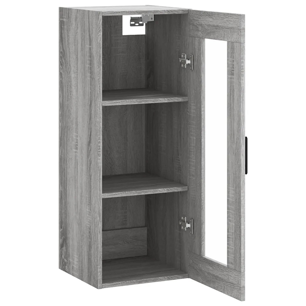 Mobile a Parete Grigio Sonoma 34,5x34x90 cm 828922