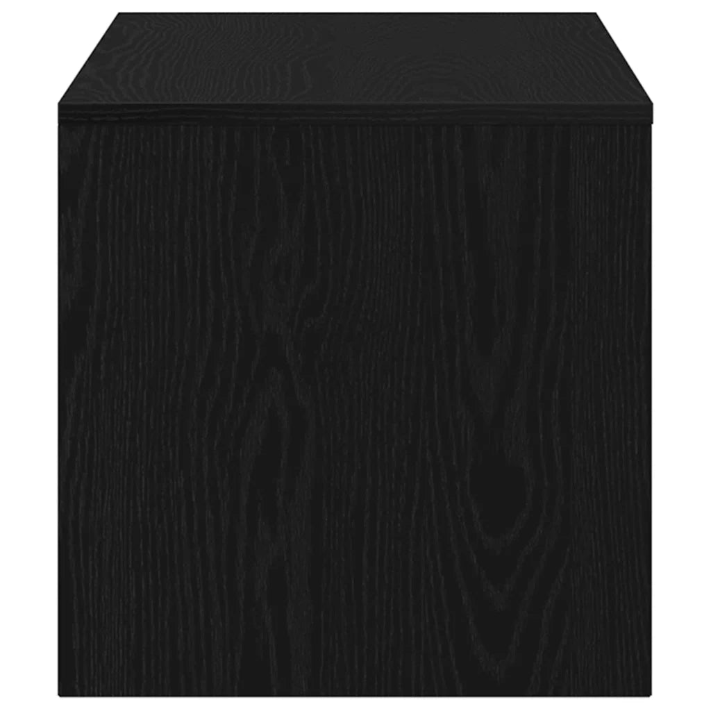 Mobile Porta TV Rovere Nero 100x40x40 cm in Legno Multistrato