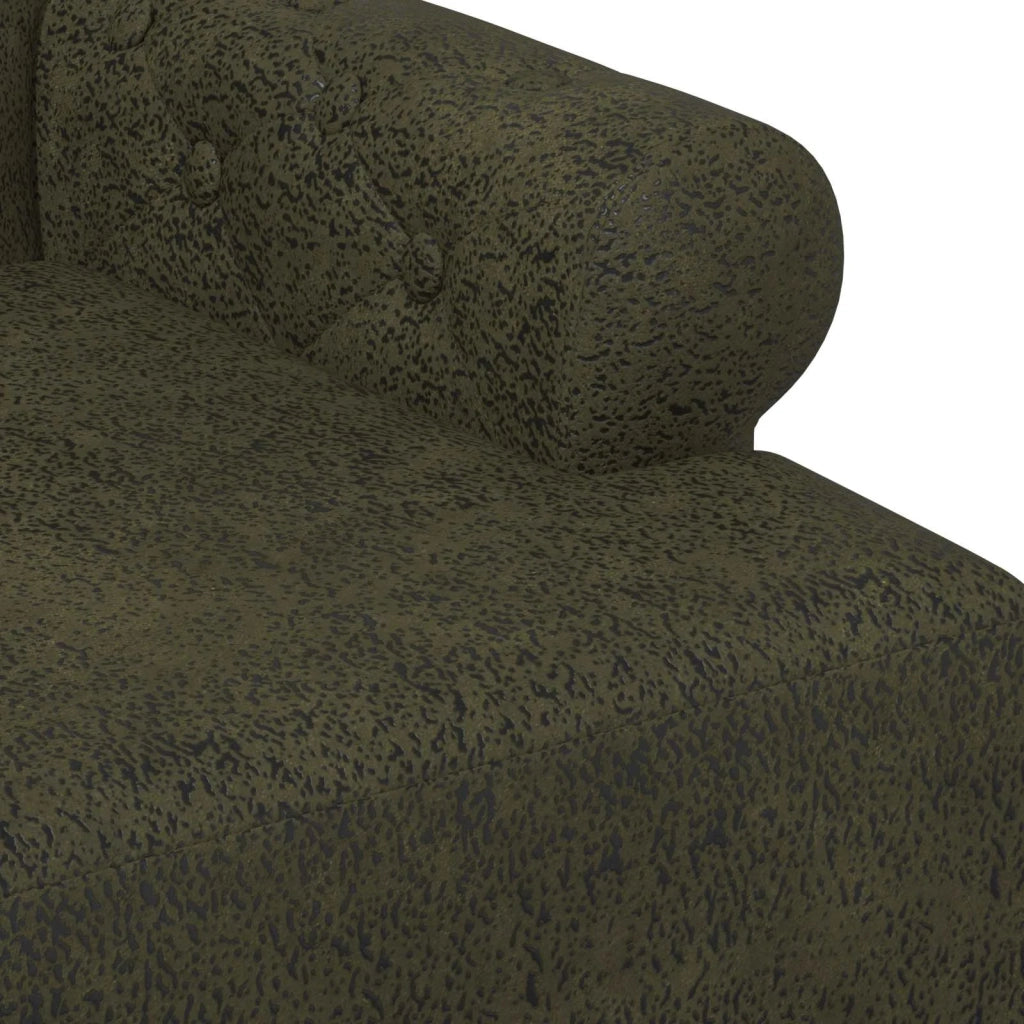 Loveseat con bottoni imbottiti Verde militare 120 x 65 x 78 cm 42041842