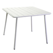 Tavolo metallo Rovigo bianco quadro cm 80x80h72