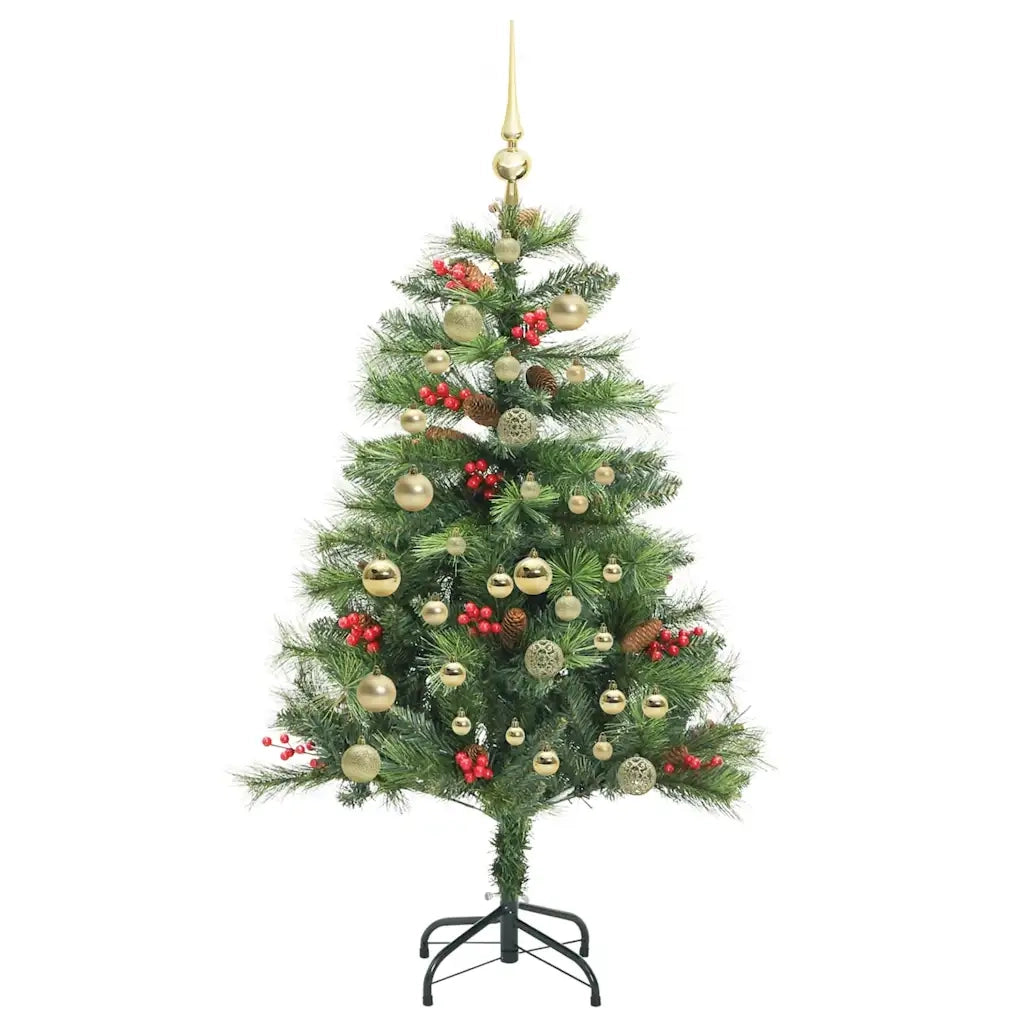 Albero di Natale | Decorazioni natalizie artificiale Verde 150 cm PVC e Metallo