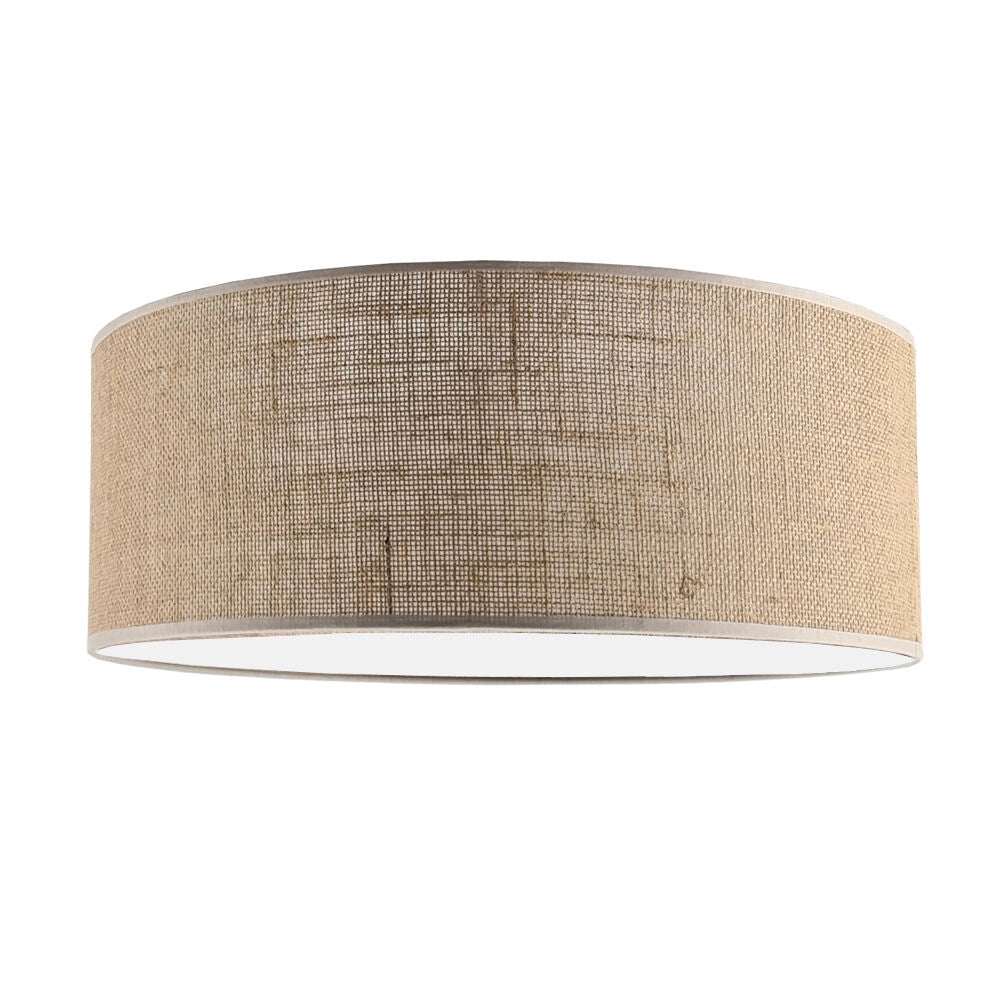 Plafoniera tonda Ø50 1 luce E27 juta/bianco Lamego Shilo