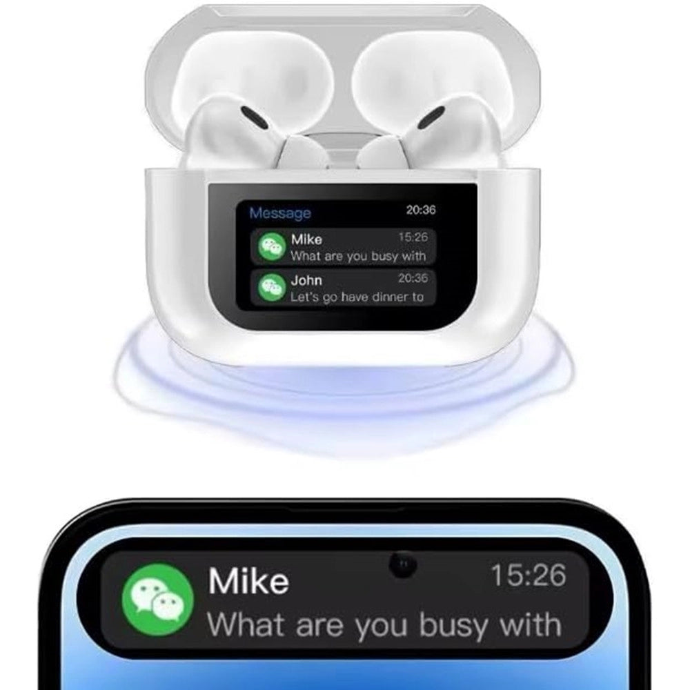 Trade Shop - Cuffie Bluetooth Auricolari Wireless Tecnologia Anc/enc Con Display Intelligente Touch -