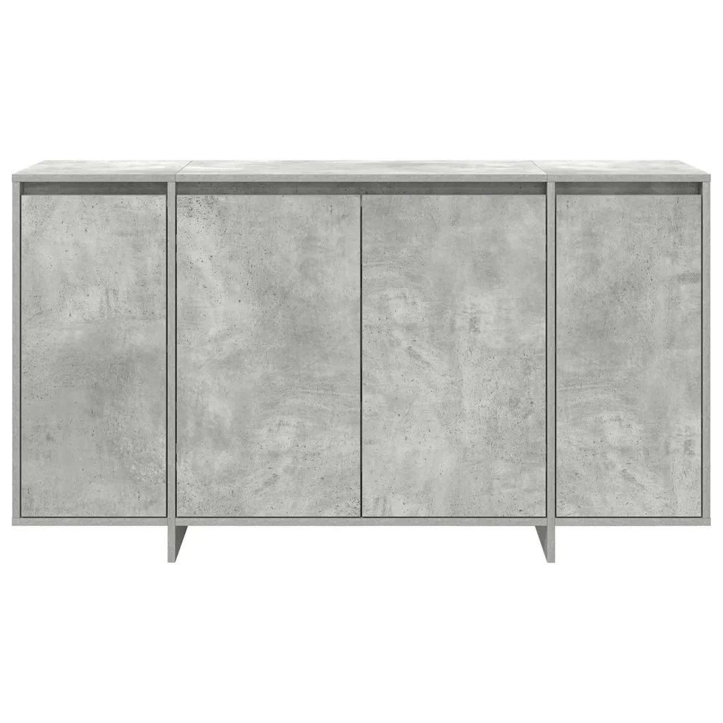Credenza-Buffet-Armadio da cucina Grigio cemento 135 x 41 x 75 cm Legno multistrato