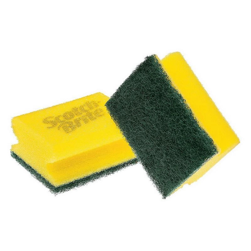 SCOTCH BRITE SPUGNA CON ABRASIVO E IMPUGNATURA SALVADITA 3PZ