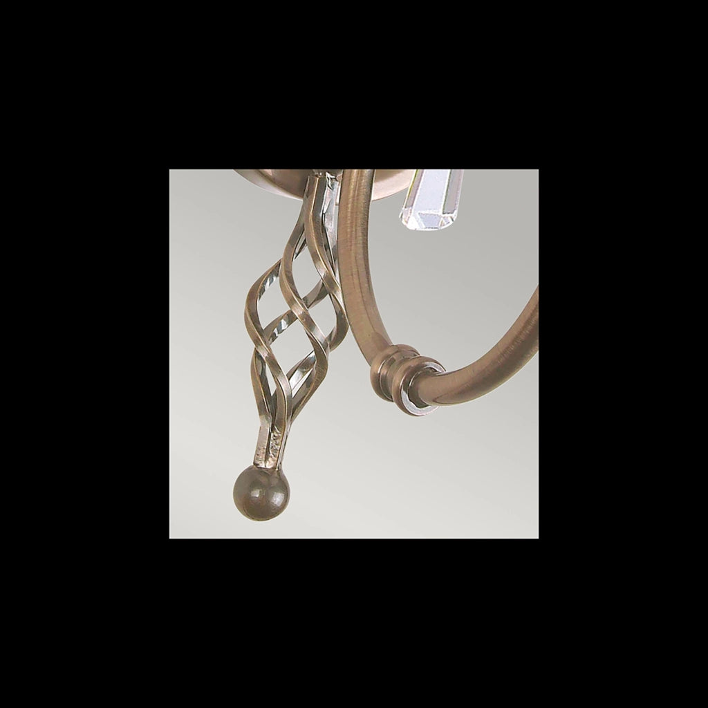 Applique Classica Aegean Acciaio Ottone Anticato 1 Luce E14
