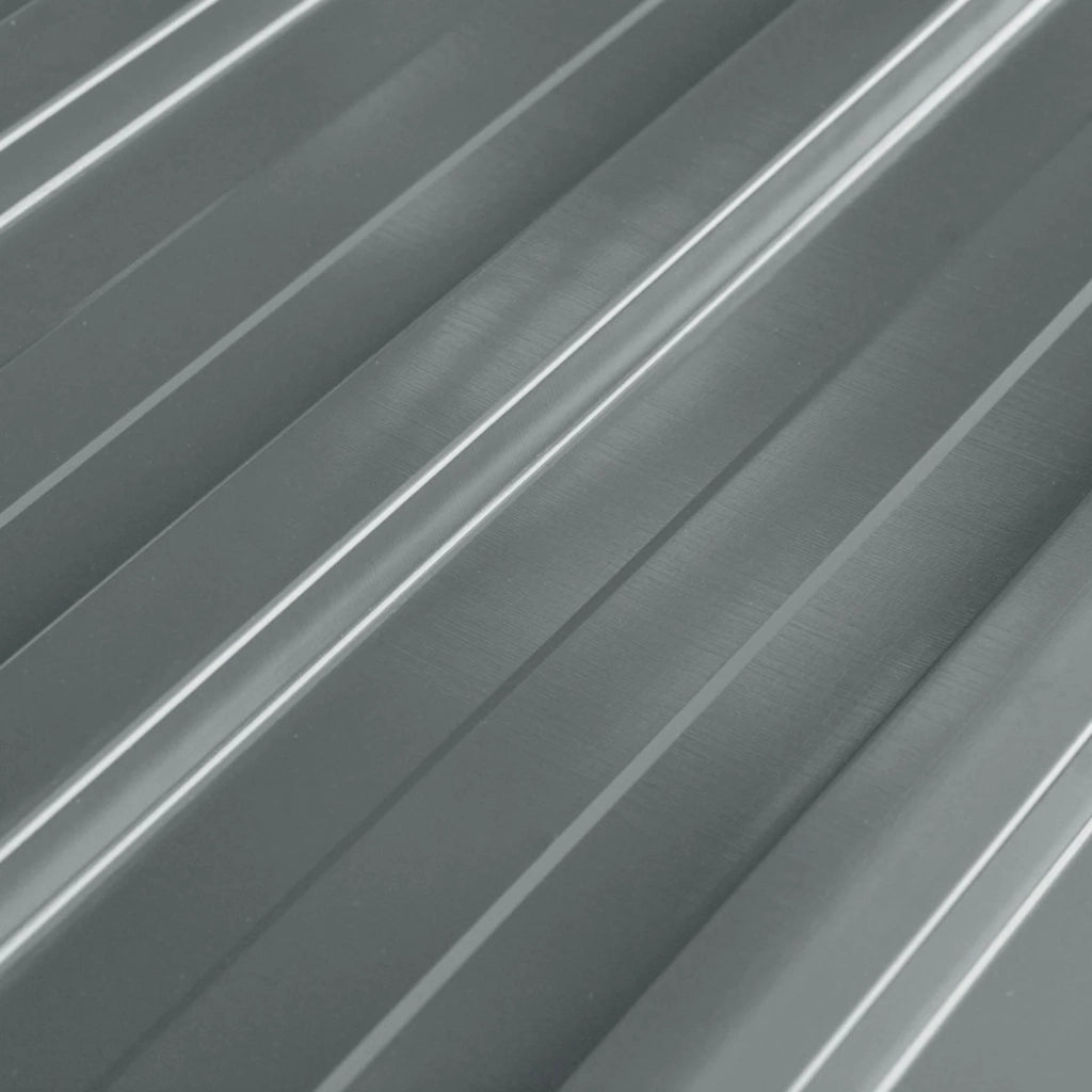 Pannello per tetto 12 pcs Grigio 129 x 45 cm Acciaio zincato