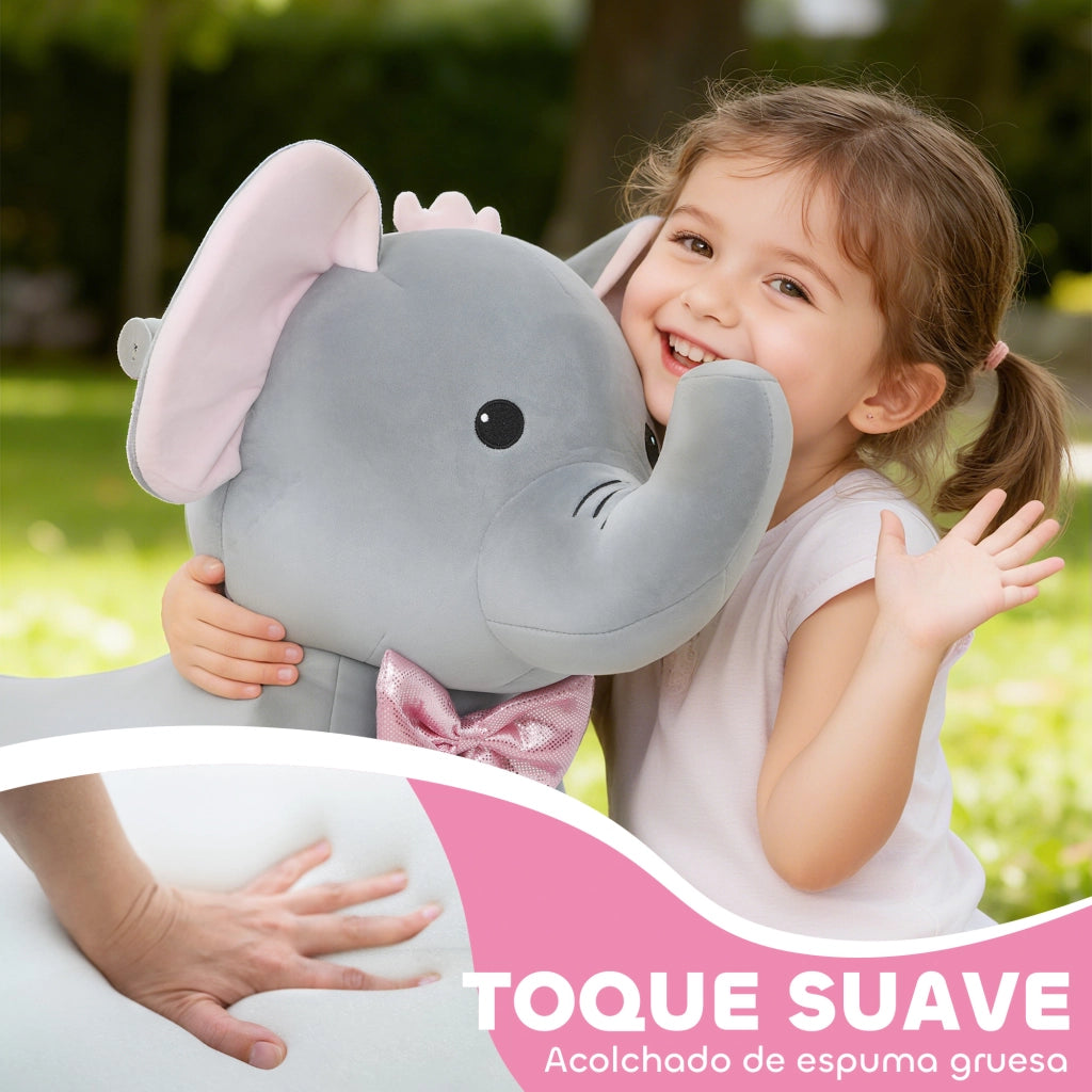 Elefante Giocattolo con Musica e Luci ¨C zephmum ¨C Grigio 6V