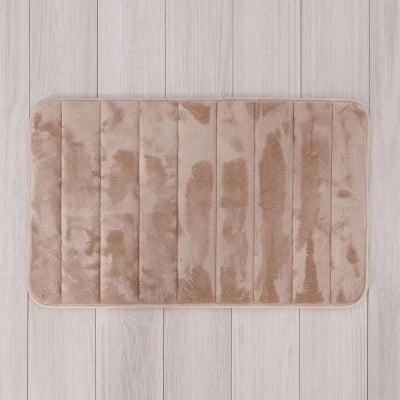 Tappeto bagno 100% poliestere 50x90 tortora antiscivolo  Memo