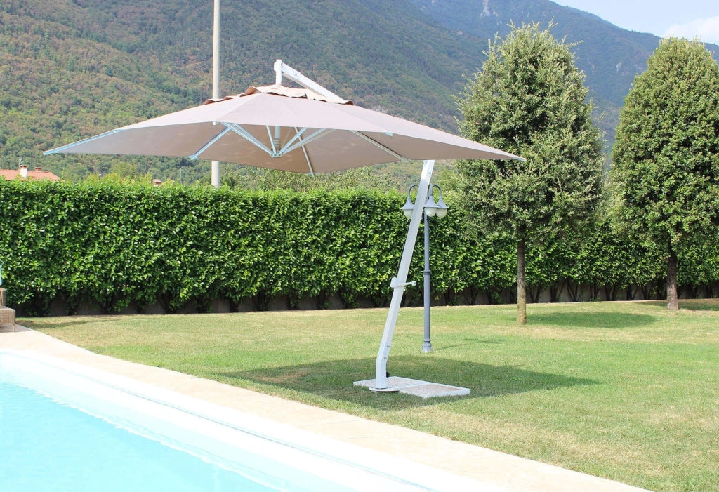 Ombrellone da Giardino decentrato 3x3 in alluminio - MACKENZIE
