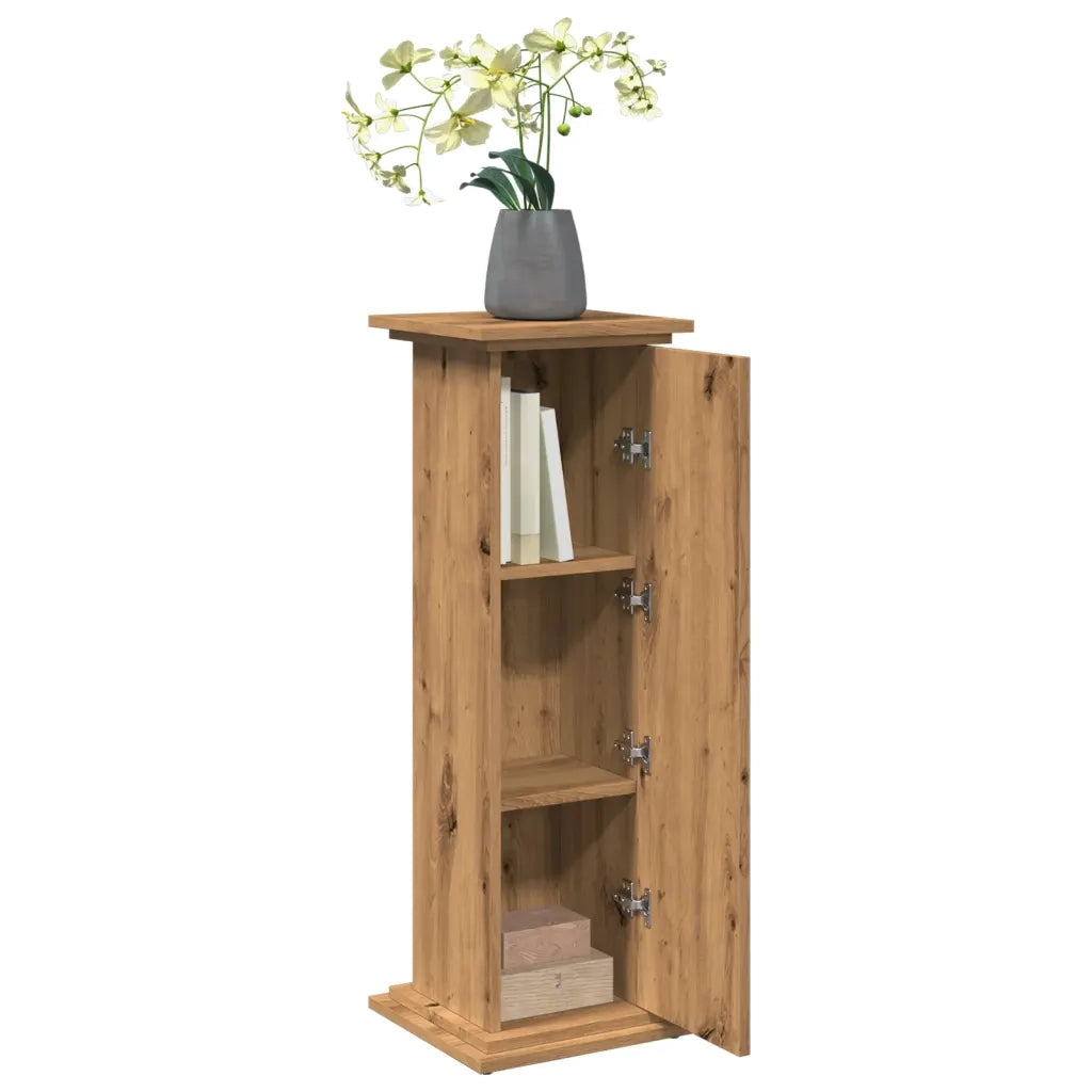 Espositore Portaoggetti Rovere Artigianale 31x30x90 Truciolato 854615
