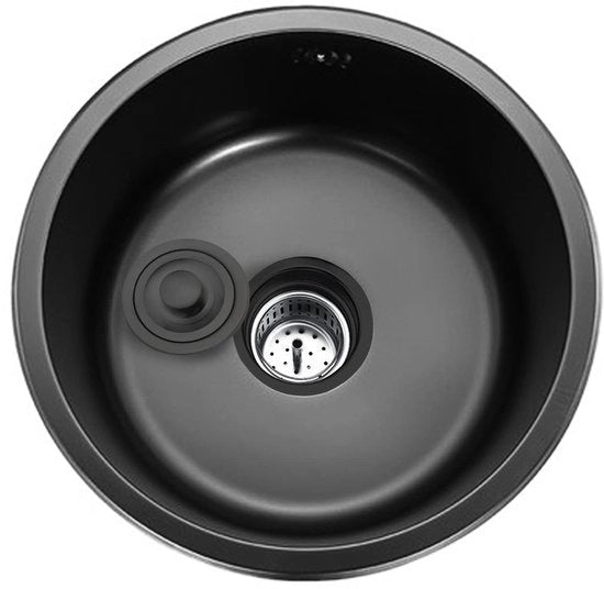 Wastafel Premium in Acciaio Inossidabile T-304 - Vasca a Spirale - Disimpegno Cucina - Sostegno Sotto/Su - Duraturo - Resistente alla Corrosione