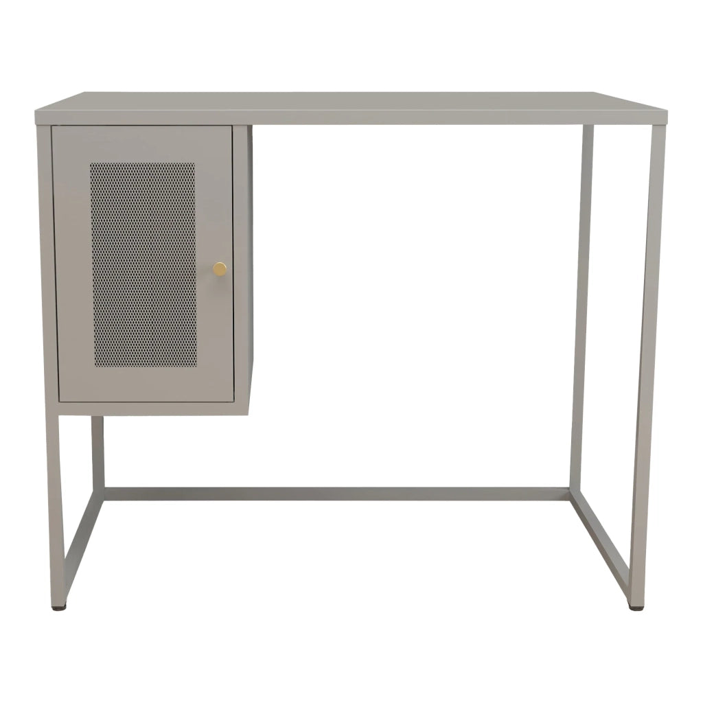 Scrivania/postazione di lavoro in acciaio 75 x 100 x 50 cm grigio 03_0009068