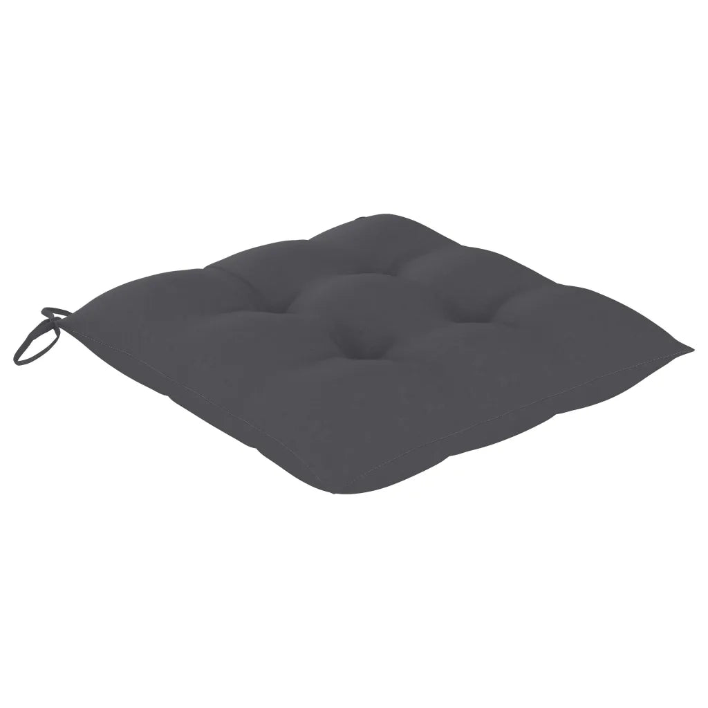 Sedie da Giardino Pieghevoli 4 pz con Cuscini Massello Acacia 3064686