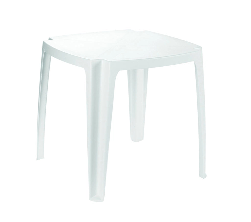 TAVOLO DA GIARDINO 75X75 BIANCO CM.75X75X72H.  cm.75x75x72h.  peso kg.5,9