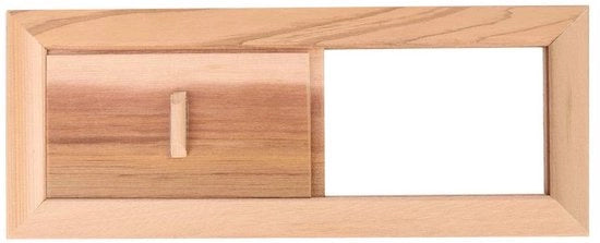 Pannello di ventilazione per sauna e camera di vapore - in cedro di alta qualità - con inizio di aspirazione regolabile - ideale per il benessere - 35...