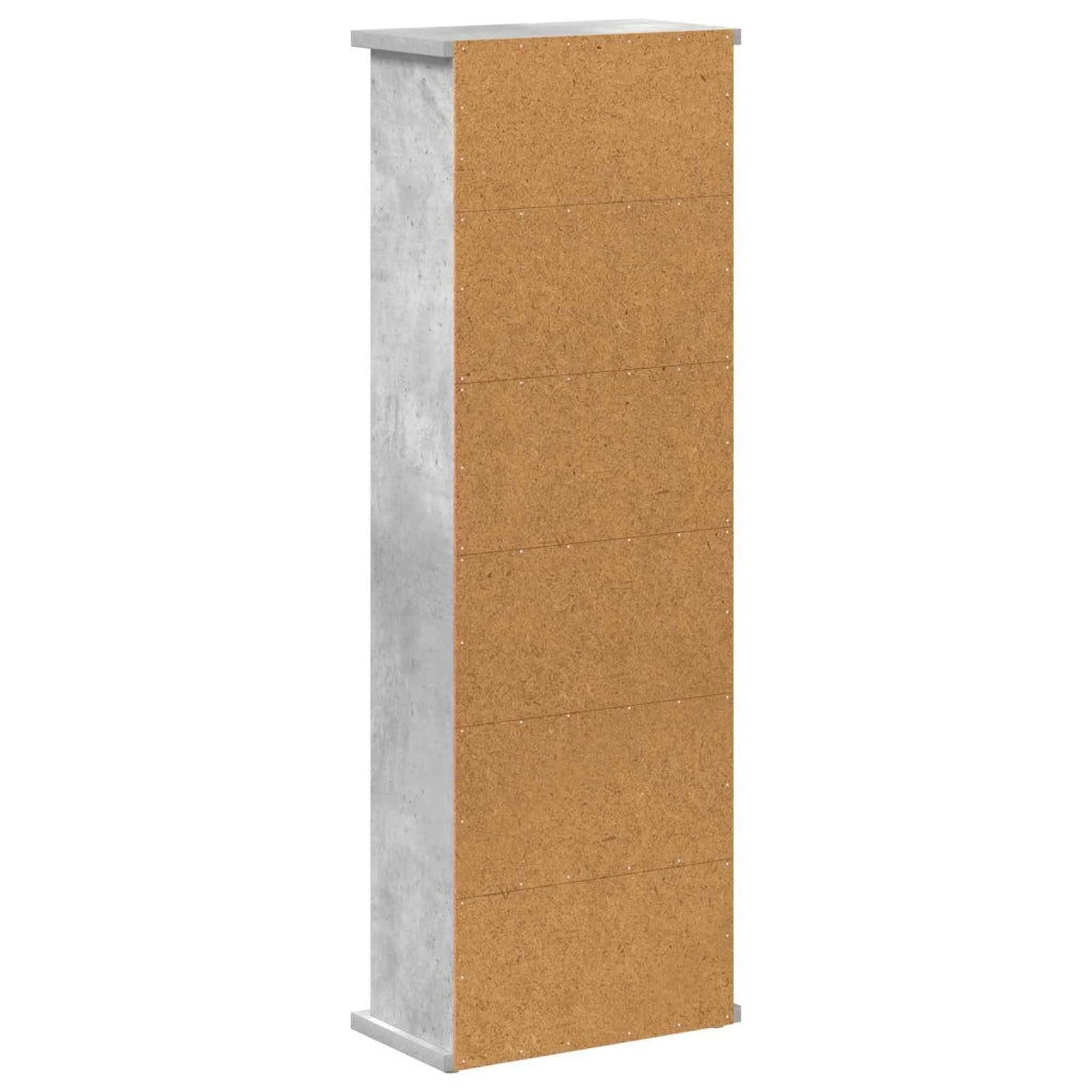 Mobile per CD Grigio Cemento 60 x 17 x 92 cm 8012752