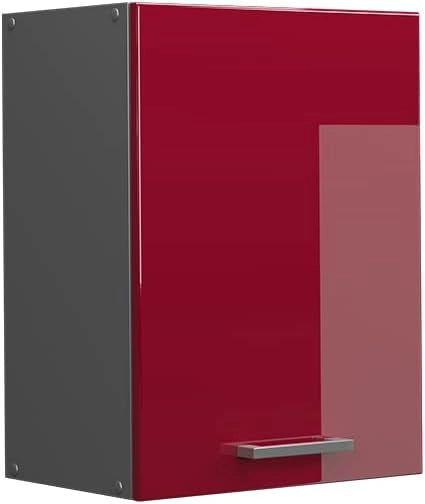 Pensile da cucina R-Line, Rosso lucido, 45 cm, per la libera combinazione all'interno di sistemi cucina modulari