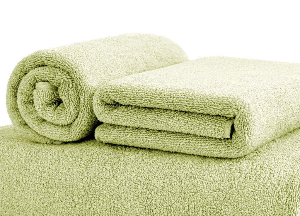 Asciugamani Salvietta Bagno In Morbida Spugna Modello Sophie Colore Verde Salvia - Salvietta - Salvia