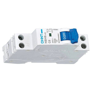 Chint interruttore magnetotermico compatto 1p+n curva c 1 modulo 4,5 ka 230v *** ampere 6 ampere, confezione 1