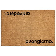 Zerbino di benvenuto in fibra di cocco antiscivolo 60 x 90 cm con retro in PVC Motivo testato Naturale
