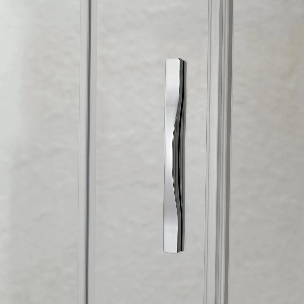 Box Doccia 80x130 AP. 130 CM H198 trasparente mod. Cristal Duo 2 Ante