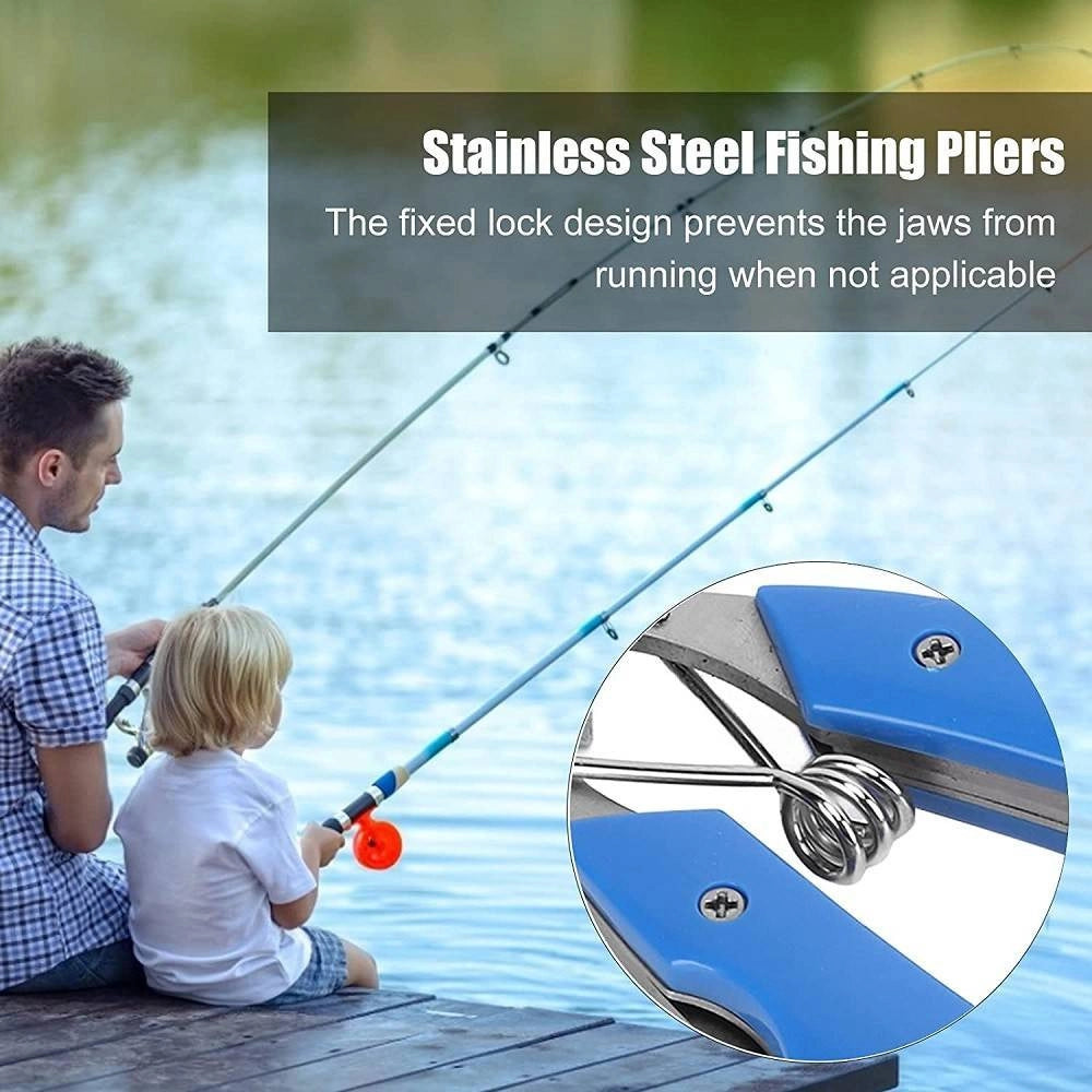 Trade Shop - Pinze Da Pesca Coltello Forbice Multifunzionale Pescatore Mare Fiume -