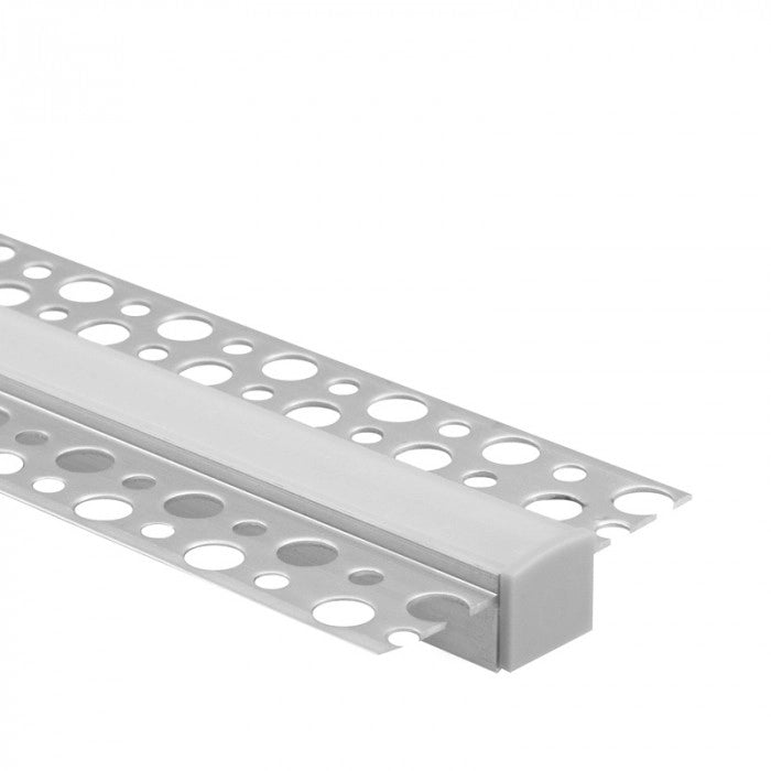 Profilo LED incasso GP02 anodizzato diffusore opale 2m Ecolight