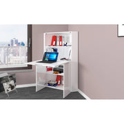 Scrivania ad angolo Dalia – Richiudibile – 70x140x57 – Bianco Lucido
